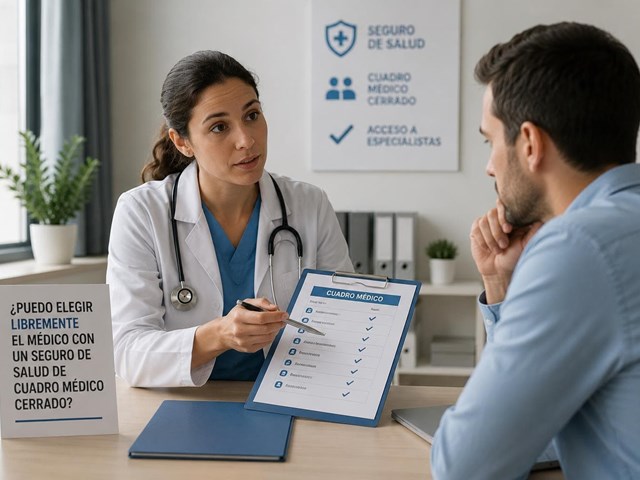 ¿Puedo elegir libremente el médico con un seguro de salud de cuadro médico cerrado?
